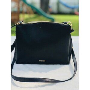 Nine West Black Medium Zipper Crossbody Women Bag
